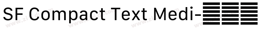 SF Compact Text Medi字体转换